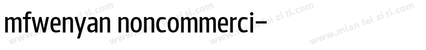 mfwenyan noncommerci字体转换